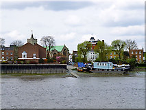 TQ2177 : Former Chiswick Ferry landing by Robin Webster