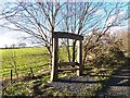 Bench beside the Bowes Railway Path