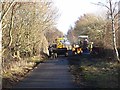 Repair work on the Consett and Sunderland Railway Path