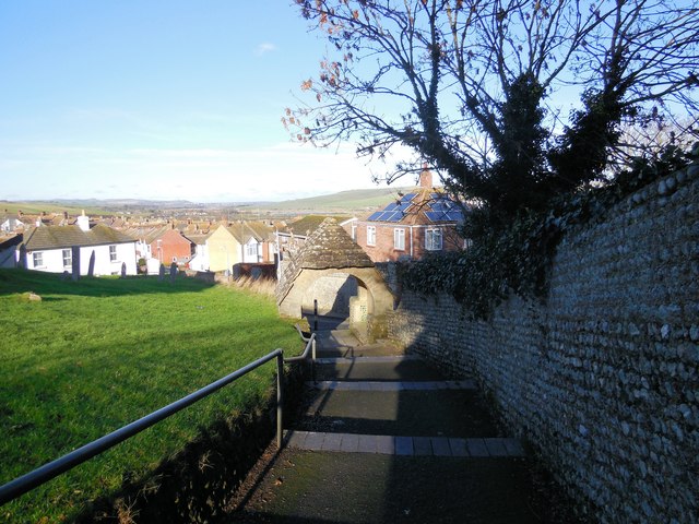 Steps and view from St Michael's church