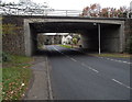 Under a motorway bridge towards Felin Fran railway bridge, Swansea