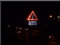 SZ0891 : Bournemouth: newish LED slip-road warning by Chris Downer