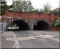 Railway bridge with 2.7 metre headroom in Salisbury