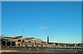TA2710 : Derelict buildings on Grimsby Docks by Steve  Fareham