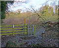 Gate along the path to Gartree Road