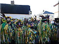 TL2797 : Feathers and flowers at The New Crown - Whittlesea Straw Bear Festival 2014 by Richard Humphrey