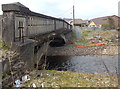 East side of Heol Persondy river bridge, Aberkenfig