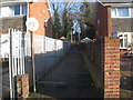 Path and steps to the Hempdykes from Sherburn Crescent