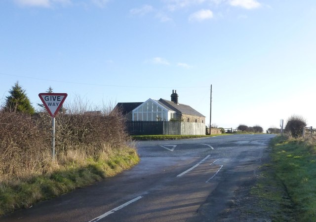 House at road junction