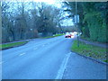 Looking from one bus stop to another on Weybourne Road