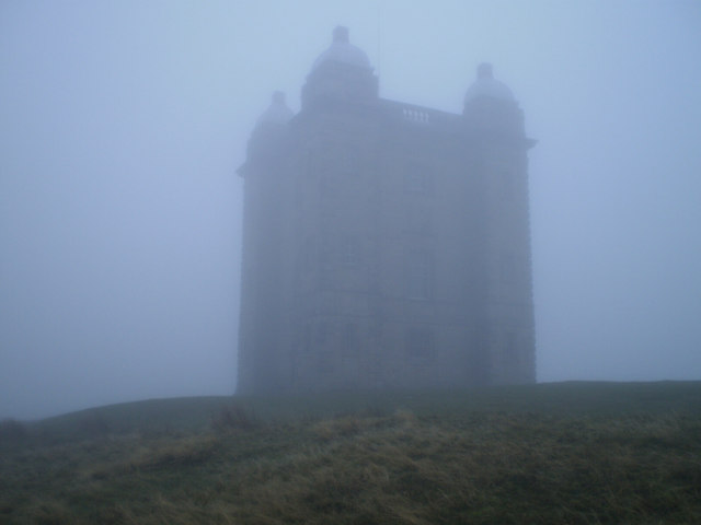 Lyme Cage in the fog