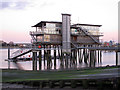 Greenwich Yacht Club at low water