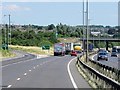 Eastbound A14, Junction with the A6