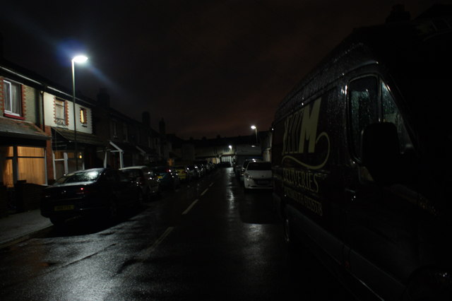 Handley Road at night