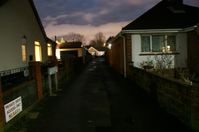 Clyde Court at night