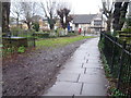 TQ3789 : Path through St Mary's Churchyard, Walthamstow Village by Marathon