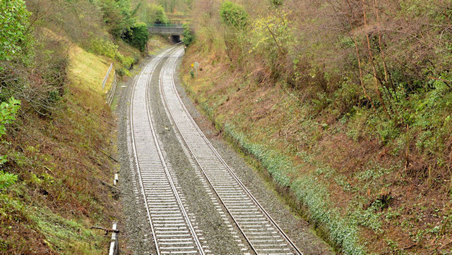 Railway cutting, Rockport/Seahill