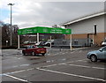 Grocery collection point outside Asda, Caerphilly