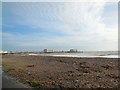 TQ1402 : Beach and strong tides - Worthing by Paul Gillett
