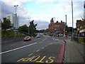 Southbound carriageway of High Street, Newtown