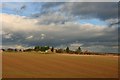 SK5471 : Big sky, big field at Woodend Farm by Graham Hogg