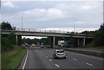TL6566 : Footbridge over the A14 by N Chadwick
