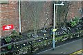 A higher view of the "Rocket" garden, Rainhill railway station