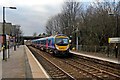 First TransPennine Class 185, 185105, Hough Green railway station