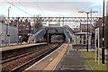 Along platform 2, Mossley Hill railway station