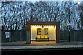 Waiting shelter, Halewood railway station