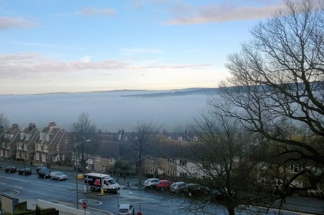 Fog clearing over Brighton