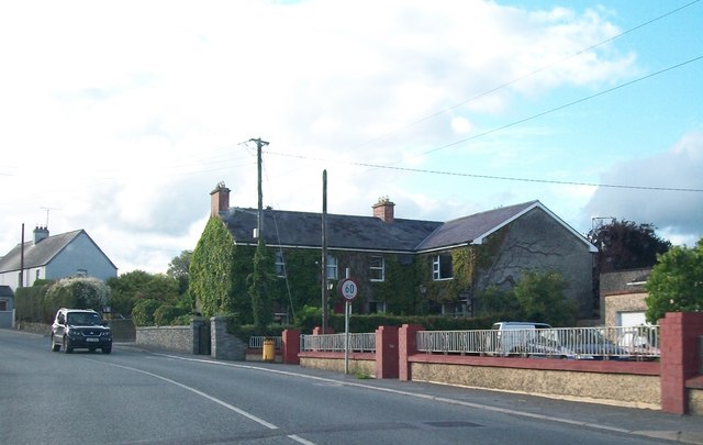 Ivy covered house on the R162 at Nobber, Co. Meath