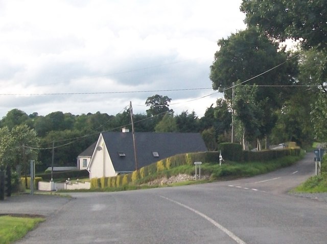 The Ballinaclose Road at its junction with the R162 south of Kingscourt