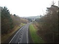 NT9361 : Looking south along the A1 by Graham Robson