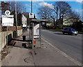 SO8305 : Stroud boundary sign alongside Cainscross Road by Jaggery