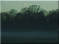 TQ3579 : Southwark Park - moon over the mist by Stephen Craven
