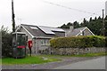 Telephone kiosk and postbox near Llandwrog