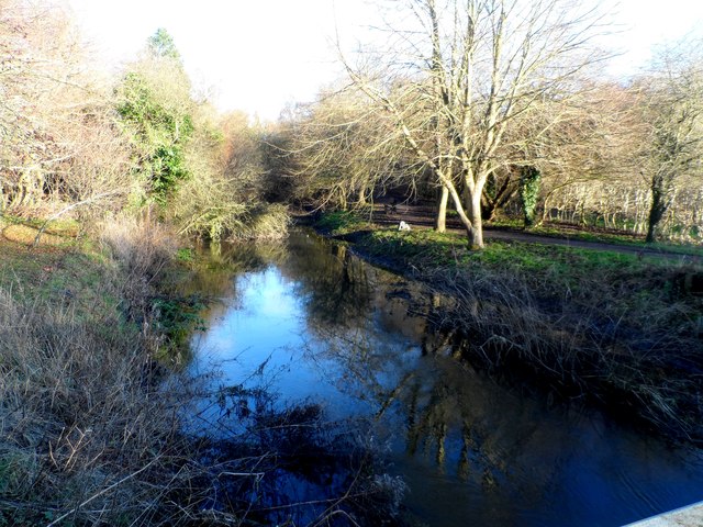 River Ver from foot bridge off Drop Lane © Bikeboy cc-by-sa/2.0 ...