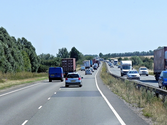 A14, Huntingdon Road, Eastbound