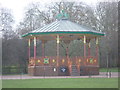 TQ2483 : The bandstand in Queen's Park by Marathon