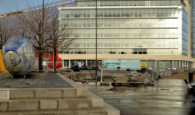 Donegall Quay landscaping, Belfast - January 2014 (1)