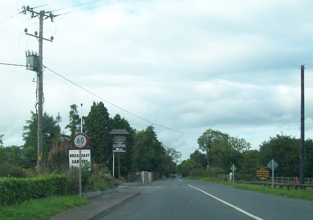 View north along Trim Road, Navan