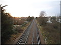 Railway line heading west, Mortlake