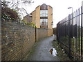 Path along the railway, Mortlake