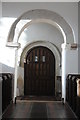 SO8729 : Arch and door, Deerhurst church by Philip Halling