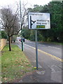 Bournemouth: misleading sign on Branksome Wood Road