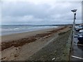 Looking west along the beach at Longrock