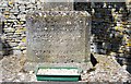 Alvescot War Memorial Cross (2) - inscription, Main Road, Alvescot, Oxon