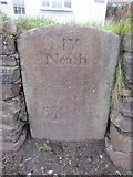 SN7303 : Mile Stone, Neath 4 miles by Adrian Dust