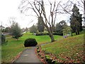 Path to former paddling pool, Brinton Park, Kidderminster